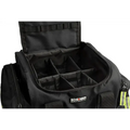 Black compartmentalized equipment bag with pockets for Scherber Intermediate Responder Trauma Kit