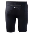 Black MudGear Men’s Elite-Fit Compression Shorts with zippered pocket for a secure fit