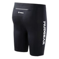 Black MudGear Men’s Elite-Fit Compression Shorts with text on the side