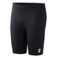 Black MudGear Men’s Elite-Fit Compression Shorts with white logo on leg