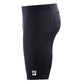 Black MudGear Men’s Elite-Fit Compression Shorts with white logo on leg