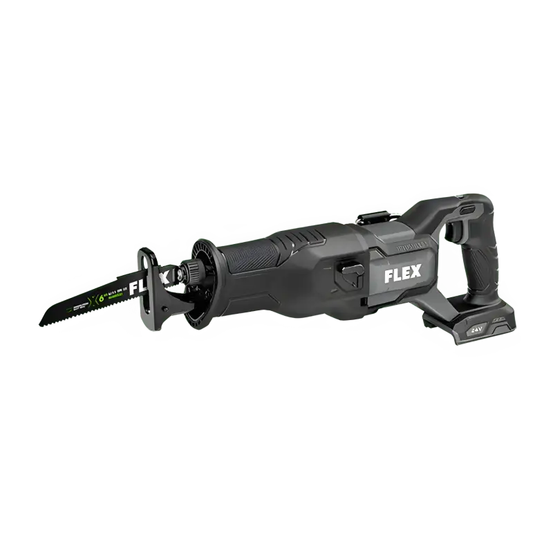 Black FLEX FX2271-Z Reciprocating Saw with keyless blade eject and vibration suppression