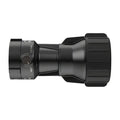 Black cylindrical flashlight with adjustable focus for Blade-150GPM@75PSI-Nozzle use