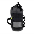 Black insulated bottle holder with adjustable straps for Personal Rope + Bailout Kit
