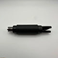 Black cylindrical component of Auto Rescue Tool - window punch seatbelt cutter combo
