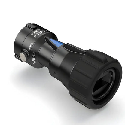 Black cylindrical thermal imaging scope with blue accents for Blade-265GPM 50PSI nozzle