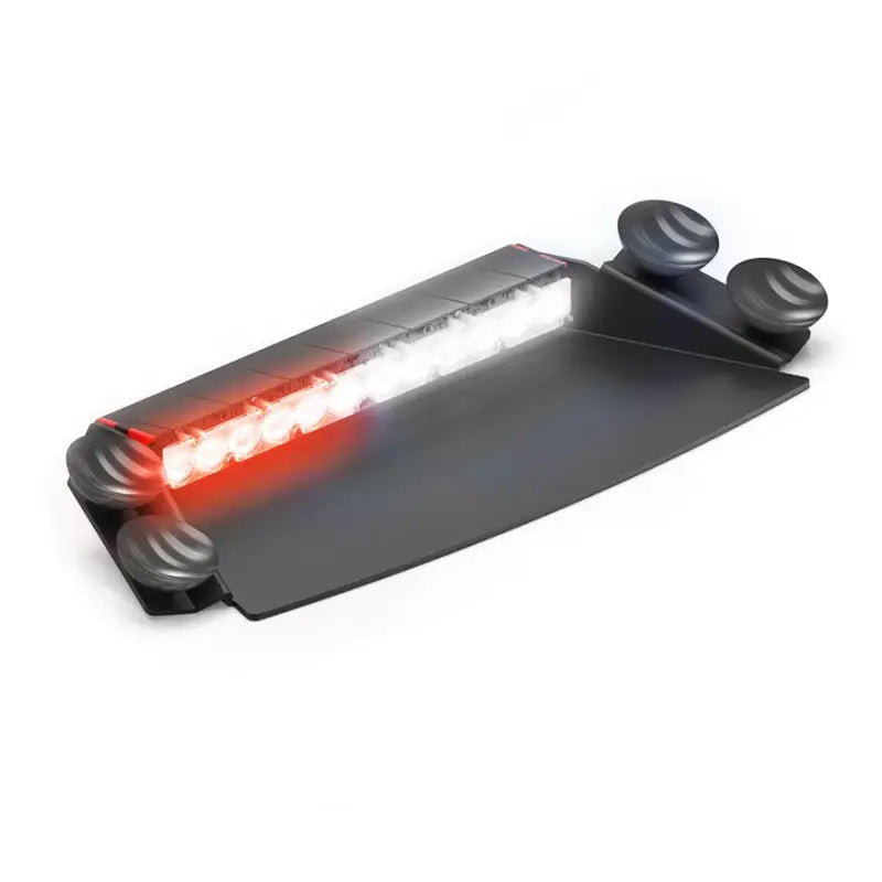 Black dash light with suction cups for Fusion-S 2X Dash, pattern capable emergency lighting
