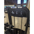 Black SFE Lateral Raise Delt Machine featuring 250lb weight stacks for effective workouts