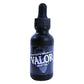 Black dropper bottle of Valor Beard Oil for nourishing and styling your beard