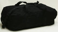 Black turnout gear bag with center zipper for durable gear storage and transport