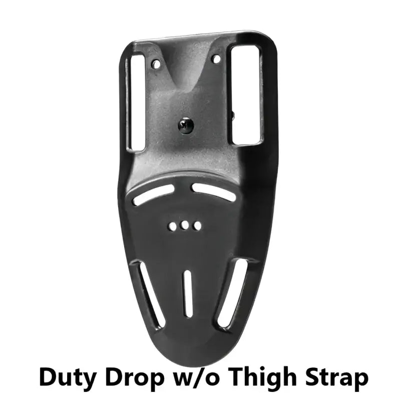 Black duty drop platform for Glock 43X with light mounted, ideal for first responders