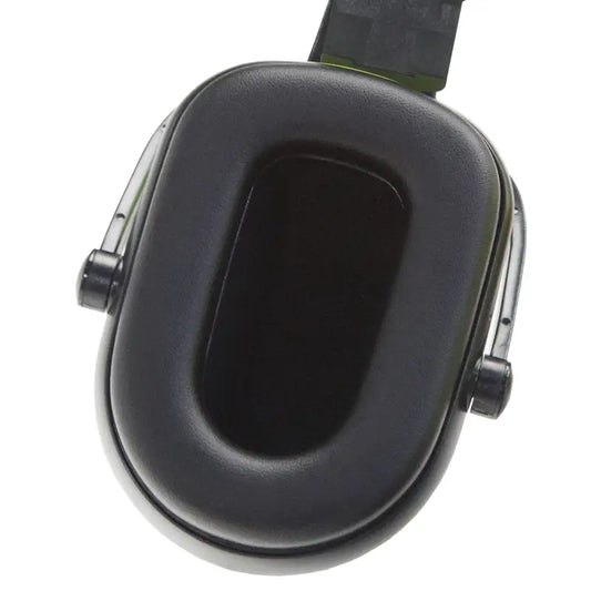 Black Noise Cancelling Earmuffs for Slotted Hard Hats with 23dB NRR Hearing Protection