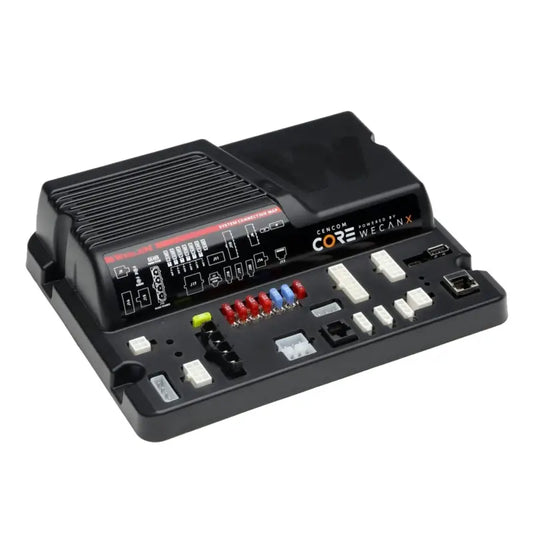Black electronic control module for Whelen CenCom Core emergency lighting system