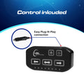 Black electronic control panel on UBL U-Lite 800 Dual Color Stick Light for easy control