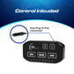 Black electronic control panel of UBL U-Lite 600 Stick Light for first responders