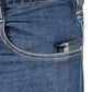 Black electronic device in blue denim pocket of Asset Tactical Jeans for convenience