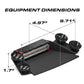 Black emergency light with suction cups for Feniex Q Series 1X Dash Light featuring serial technology