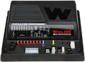 Black emergency vehicle control system featuring Whelen HHS4200 siren and hand-held controller