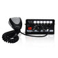 Black emergency vehicle siren with microphone on Whelen 295SLSA6 light controller for first responders