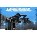 Black SFE Selectorized Pec Fly/Rear Delt Machine features 250lb weight stacks