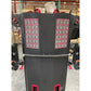 Black SFE Commercial Dual Cable Crossover Machine with instructional diagrams for gym use