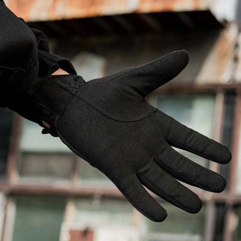 Black fabric M-Tac Gloves Scout Tactical Mk.2 featuring synthetic leather for durability