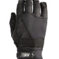 Black tactical fingerless gloves with reinforced palm, compatible with Hands-Free Hilight P3X