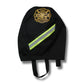 Black firefighter helmet cover with reflective stripes for SCBA Mask Bag with multiple options