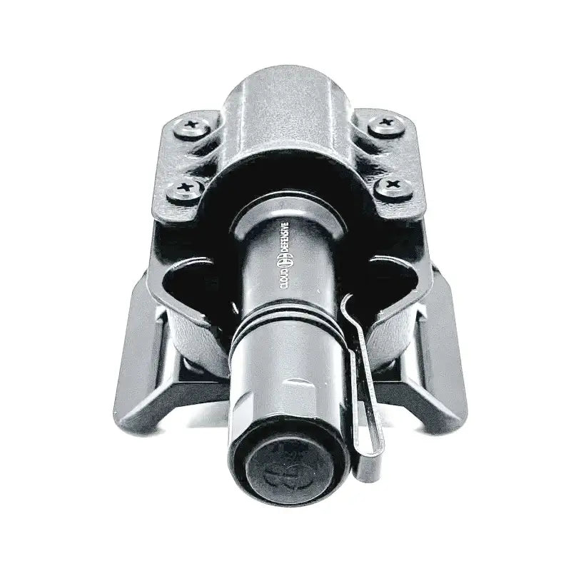 Black MCH Duty Flashlight in Mounting Bracket for Cloud Defensive MCH Duty Carrier