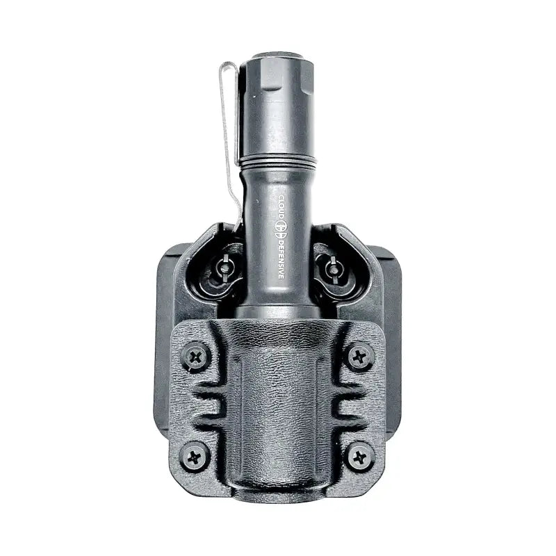 Black MCH Duty Flashlight in holder for Cloud Defensive MCH Duty Flashlight Carrier