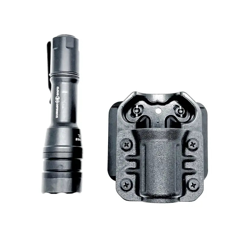 Black MCH Duty Flashlight Carrier with holster for Cloud Defensive MCH Duty Flashlight