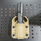 Black flashlight in tan holster for Cloud Defensive MCH Duty Flashlight Carrier