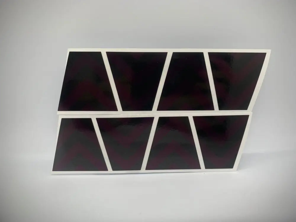 Black geometric shapes in angular pattern with white borders for Pink Chevron Reflective Helmet