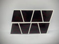 Black geometric shapes in angular pattern with white borders for Pink Chevron Reflective Helmet