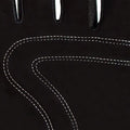 Black touchscreen safety work gloves with white stitching for enhanced grip and style