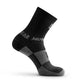 Black and gray Performance Hiking/Trekking Sock with cushioned zones for MudGear hiking