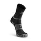 Black and gray Mudgear Performance Hiking Trekking Sock for outdoor adventures