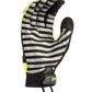 Black and gray Exxtremity Patrol Gloves 2.0 with hi-vis yellow accents for hands-free hilight P3X