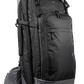 Black and gray tactical backpack with removable magazine pouch for discreet rifle storage