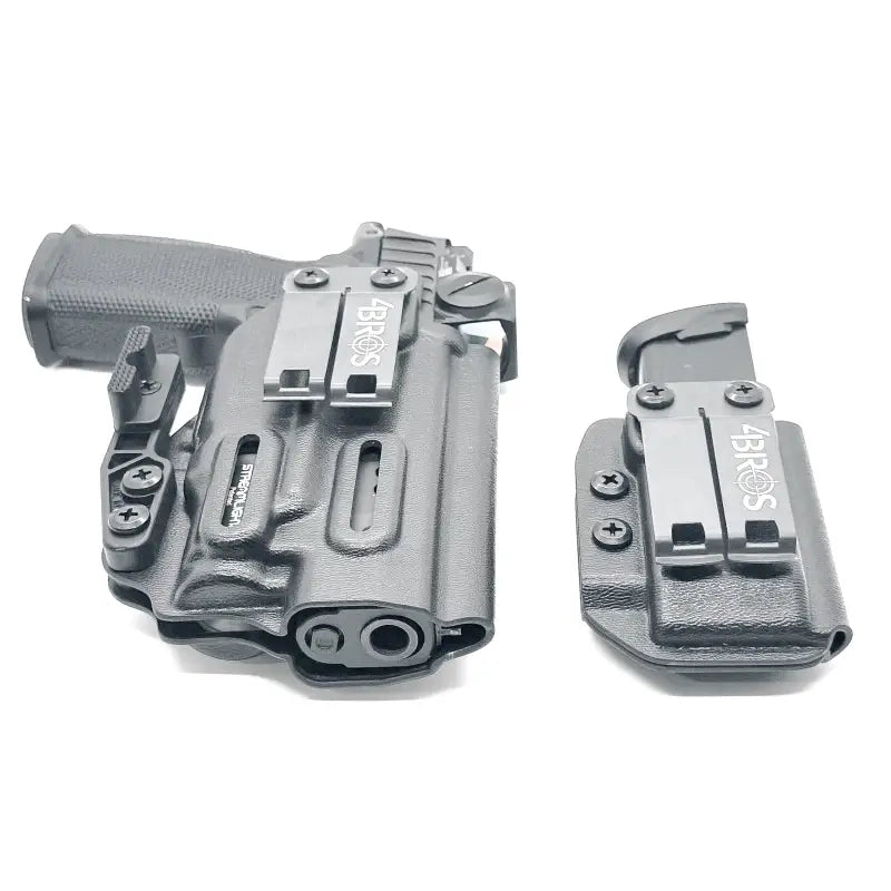 Black P365-FUSE holster with magazine carrier for Sig P365 and Four Brothers Holsters