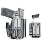 Black inside waistband holster with magazine carrier for Springfield Hellcat Pro and Four Brothers TLR-7 X