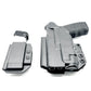 Black inside waistband holster with magazine carrier for Springfield Hellcat Pro and TLR-7 X