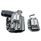 Black gun holster with magazine carrier for Springfield Hellcat Pro and Streamlight TLR-7