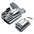 Black gun holster with magazine carrier for Springfield Hellcat Pro and Streamlight TLR-7