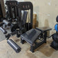 Black SFE Commercial Prone Leg Curl and Extension Gym Equipment with 250lb Weight Stack