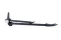 Black halligan bar for Tech Hammer, a single piece tool ideal for first responders
