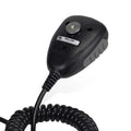 Black handheld microphone with coiled cord for Whelen 295SSA1 Dual Siren Control Center