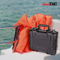 Medical kit with lightweight water proof black case for first responders and firefighters