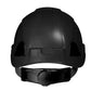 Black Rescue Hard Hat with Adjustable Ratchet Suspension and Comfortable Brow Pad