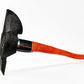 Black-headed sledgehammer with orange composite handle, USA patented for durability